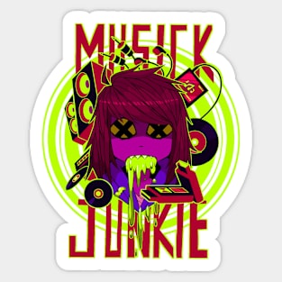 Musick Junkie Sticker